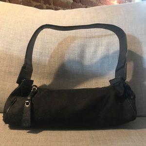 GUCCI GG 92697 Black Signature canvas leather bag